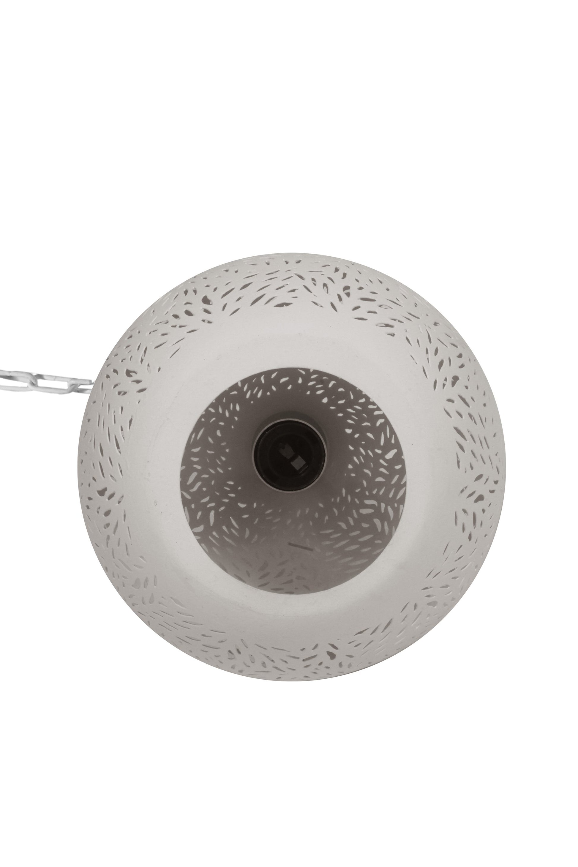Europa Small - White - Perforated Teardrop Pendant Light-abc