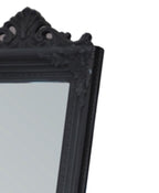 Evelyn Ornate Mirror Stand Black 190cm-abc