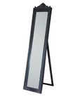 Evelyn Ornate Mirror Stand Black 180cm-abc