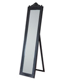 Evelyn Ornate Mirror Stand Black 180cm-abc