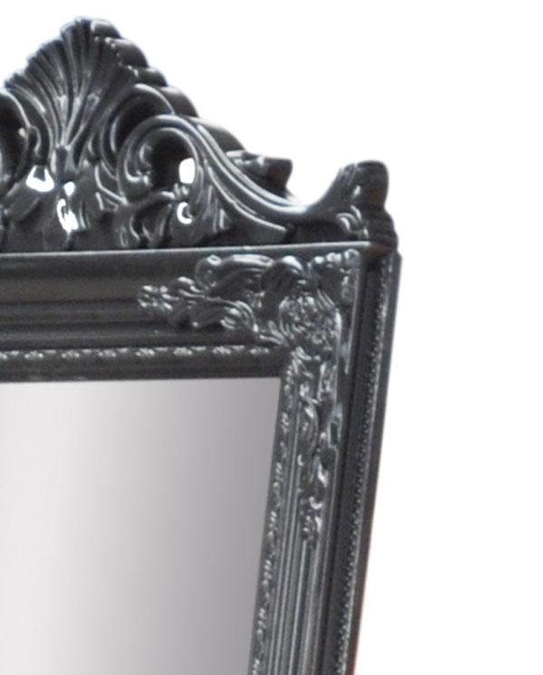 Evelyn Ornate Mirror Stand Silver 180cm-abc
