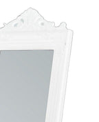 Evelyn Ornate Mirror Stand White 190cm-abc