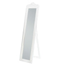 Evelyn Ornate Mirror Stand White 180cm-abc