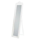 Evelyn Ornate Mirror Stand White 180cm-abc