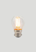 G45 Fancy Round B22 LED Filament - Clear Glass - 3W B22 2200k-abc