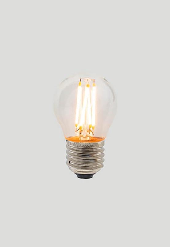 G45 Fancy Round E27 LED Filament - Clear Glass - 3W E27 2200k-abc
