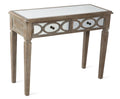 2 Drawer Wood Mirrored Console Table-abc