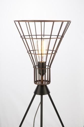 Torch Iron Wire Table Lamp-abc