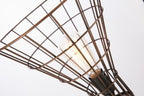 Torch Iron Wire Table Lamp-abc