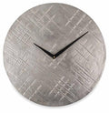 Aluminium Hammered Round Wall Clock-abc