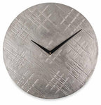 Aluminium Hammered Round Wall Clock-abc