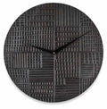 Aluminium Hammered Round Wall Clock-abc