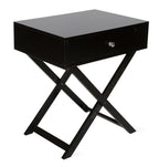 Wooden Side Table with Drawer-abc