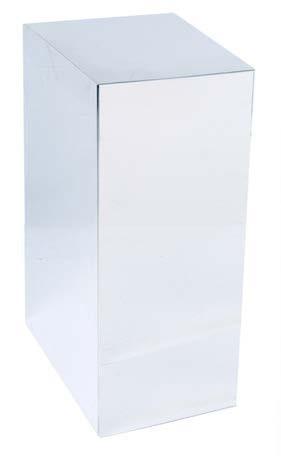 Fahrenheit Stainless Steel - Pedestal Side Table-abc