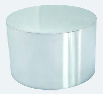 Fahrenheit Stainless Steel - Cylinder Side Table-abc