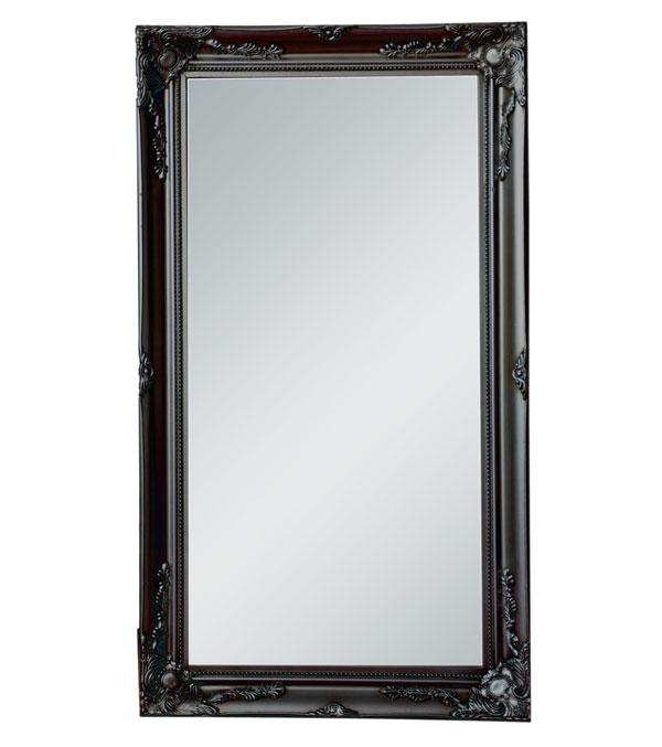 Felicity Ornate Mirror Black 178cm-abc