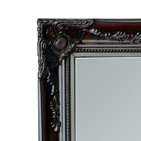 Felicity Ornate Mirror Black 178cm-abc