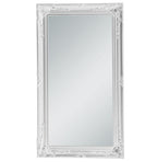 Felicity Ornate Mirror Brushed White 190cm-abc