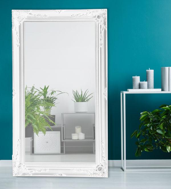 Felicity Ornate Mirror Gloss White 190cm-abc