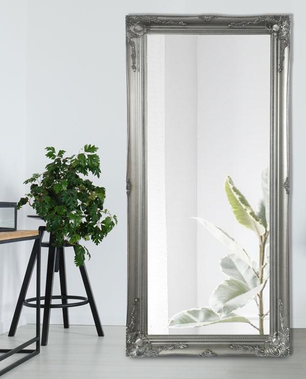 Felicity Ornate Mirror Silver 178cm-abc