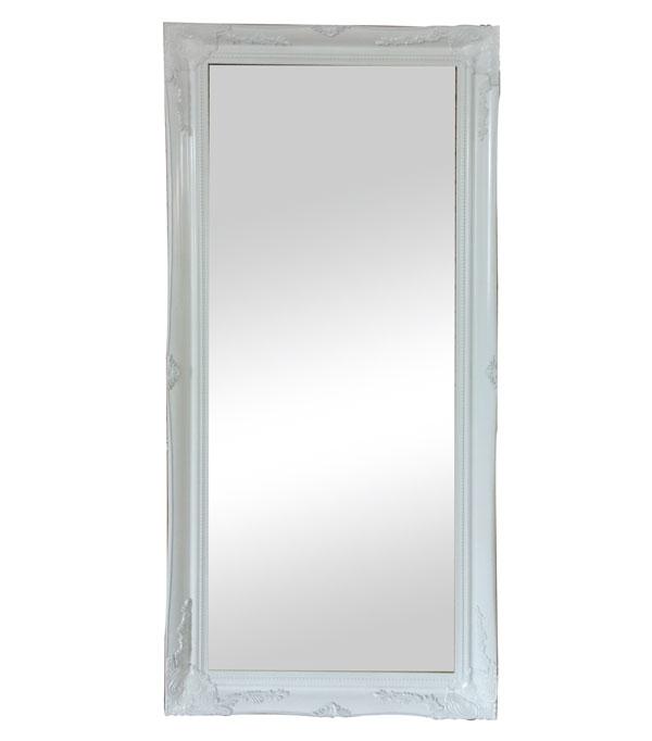 Felicity Ornate Mirror White Gloss 178cm-abc