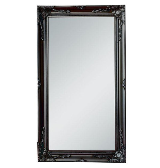 Felicity Ornate Mirror Gloss Black 138cm-abc