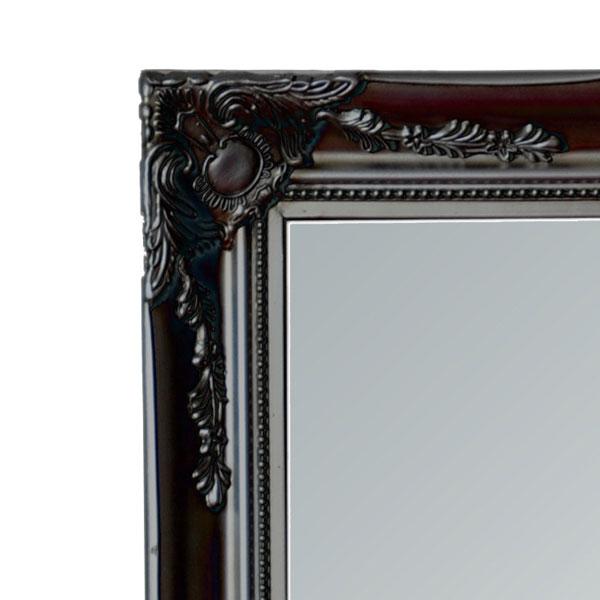 Felicity Ornate Mirror Gloss Black 138cm-abc