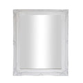 Felicity Ornate Mirror Brushed White 90cm-abc