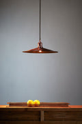 Forbes 2 Large - Antique Copper - Dish Pendant Light-abc