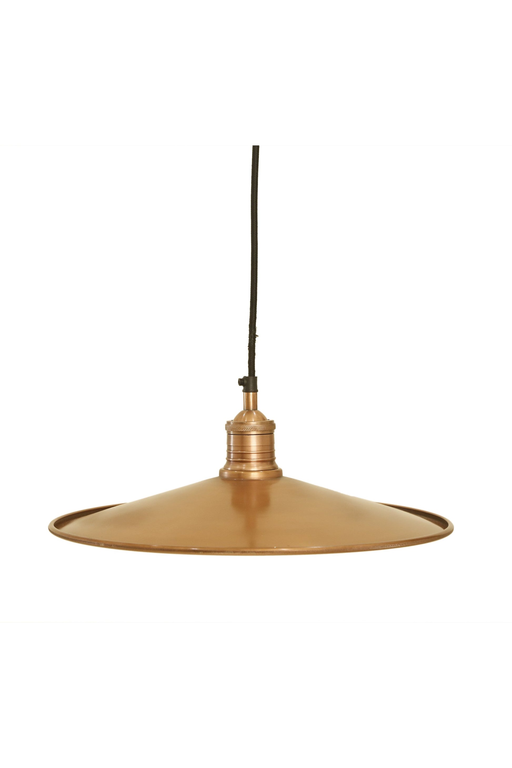 Forbes 2 Large - Antique Copper - Dish Pendant Light-abc