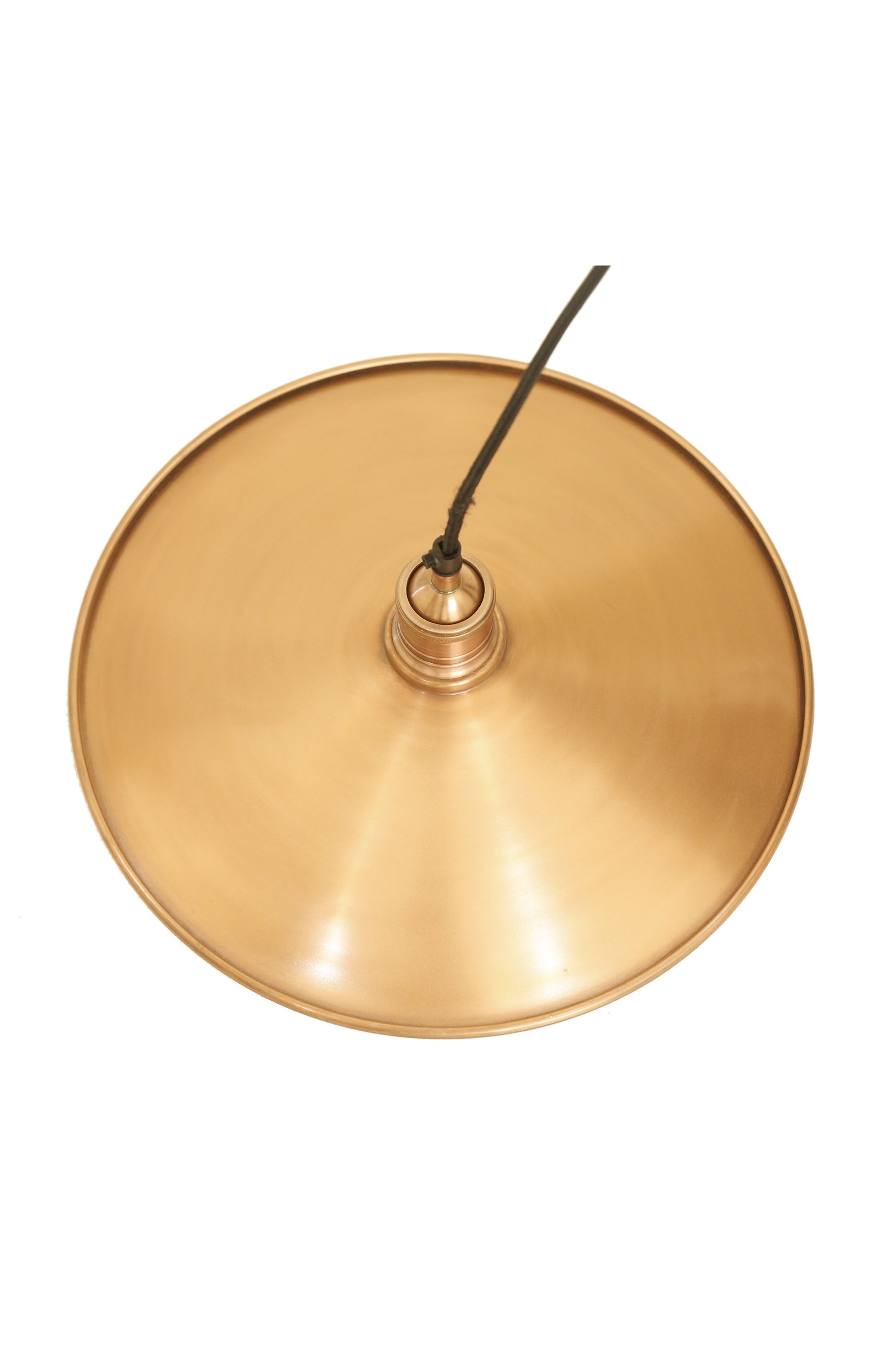 Forbes 2 Large - Antique Copper - Dish Pendant Light-abc