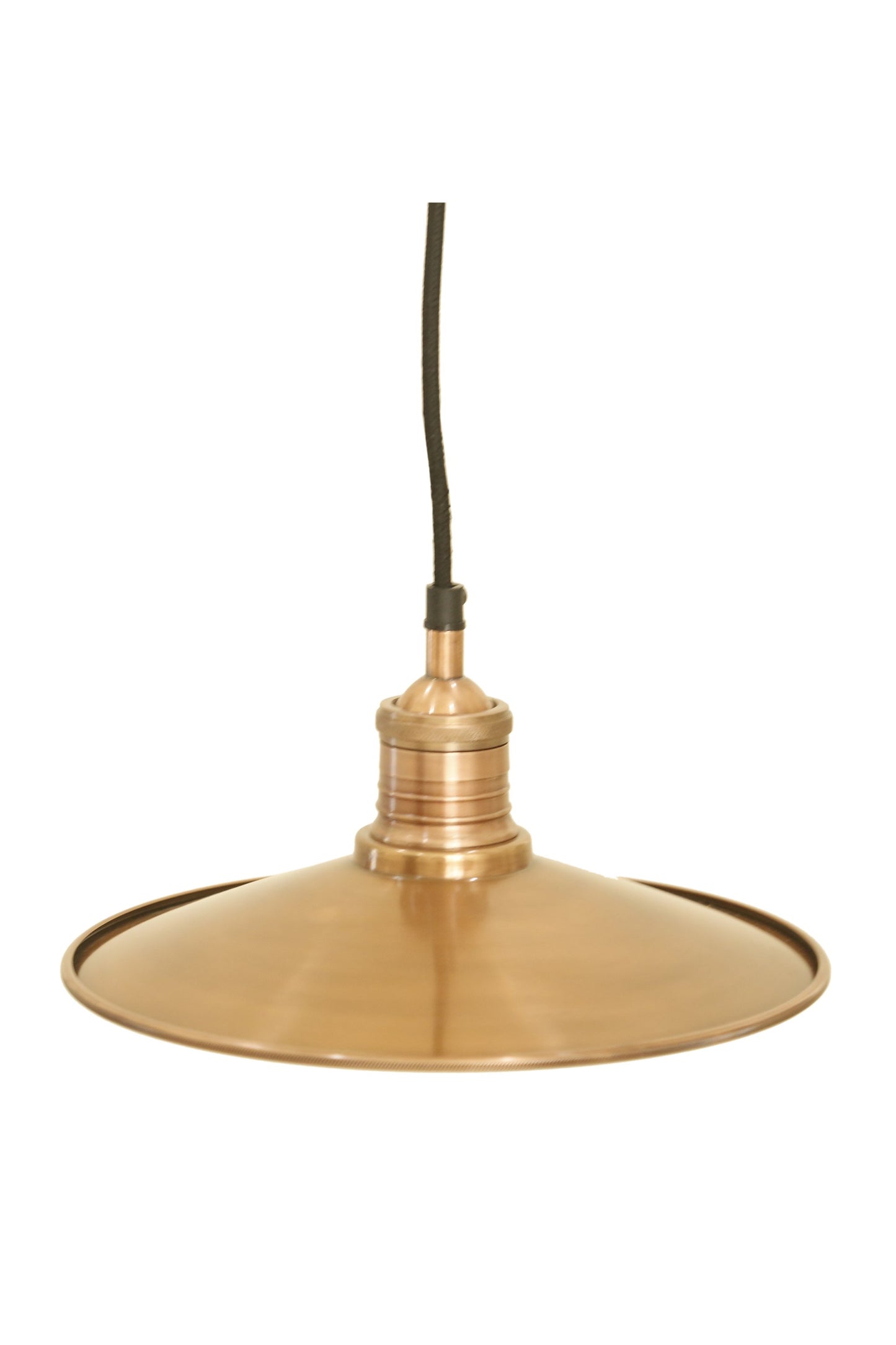 Forbes 2 Small - Antique Copper - Dish Pendant Light-abc