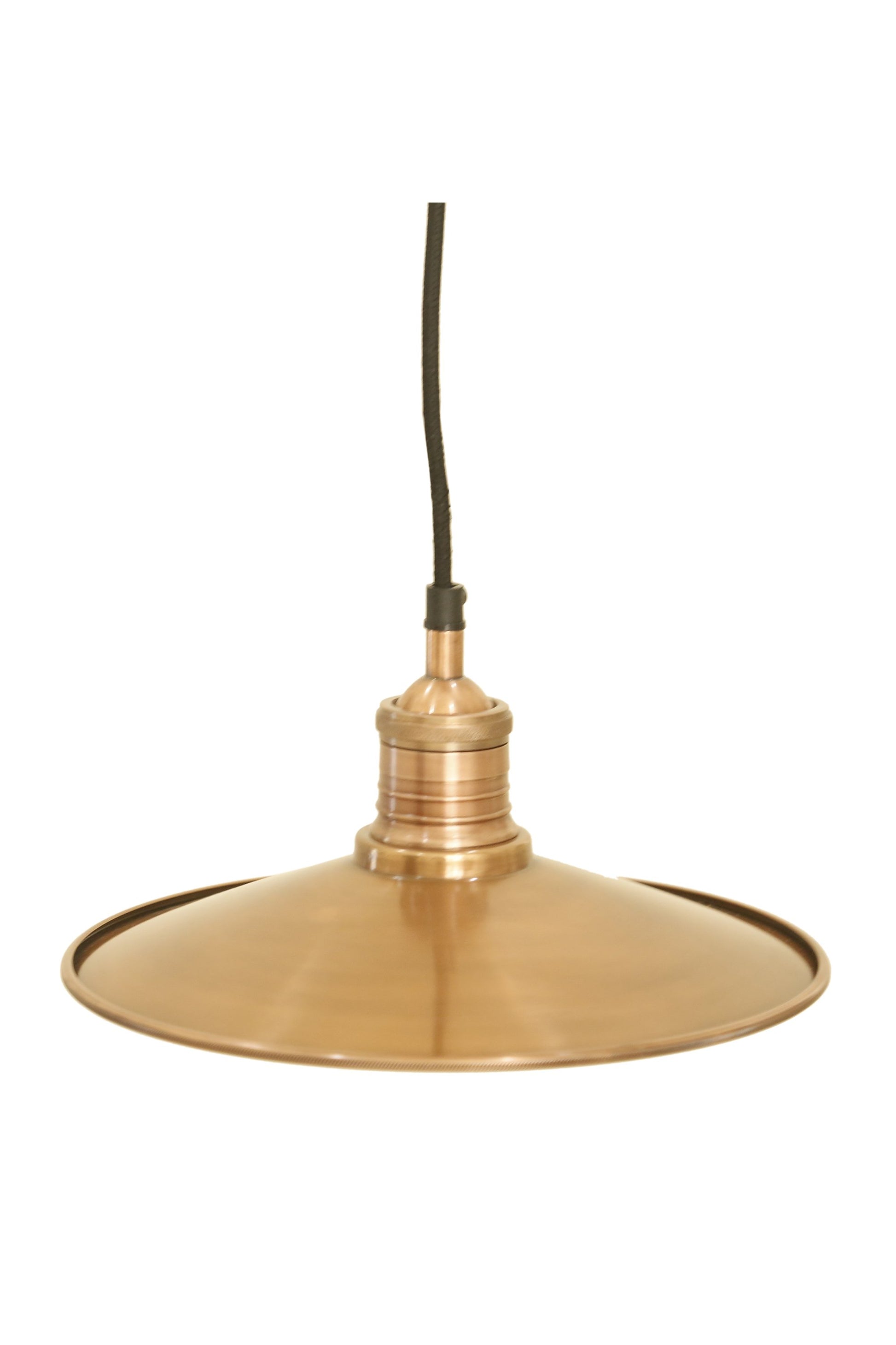 Forbes 2 Small - Antique Copper - Dish Pendant Light-abc