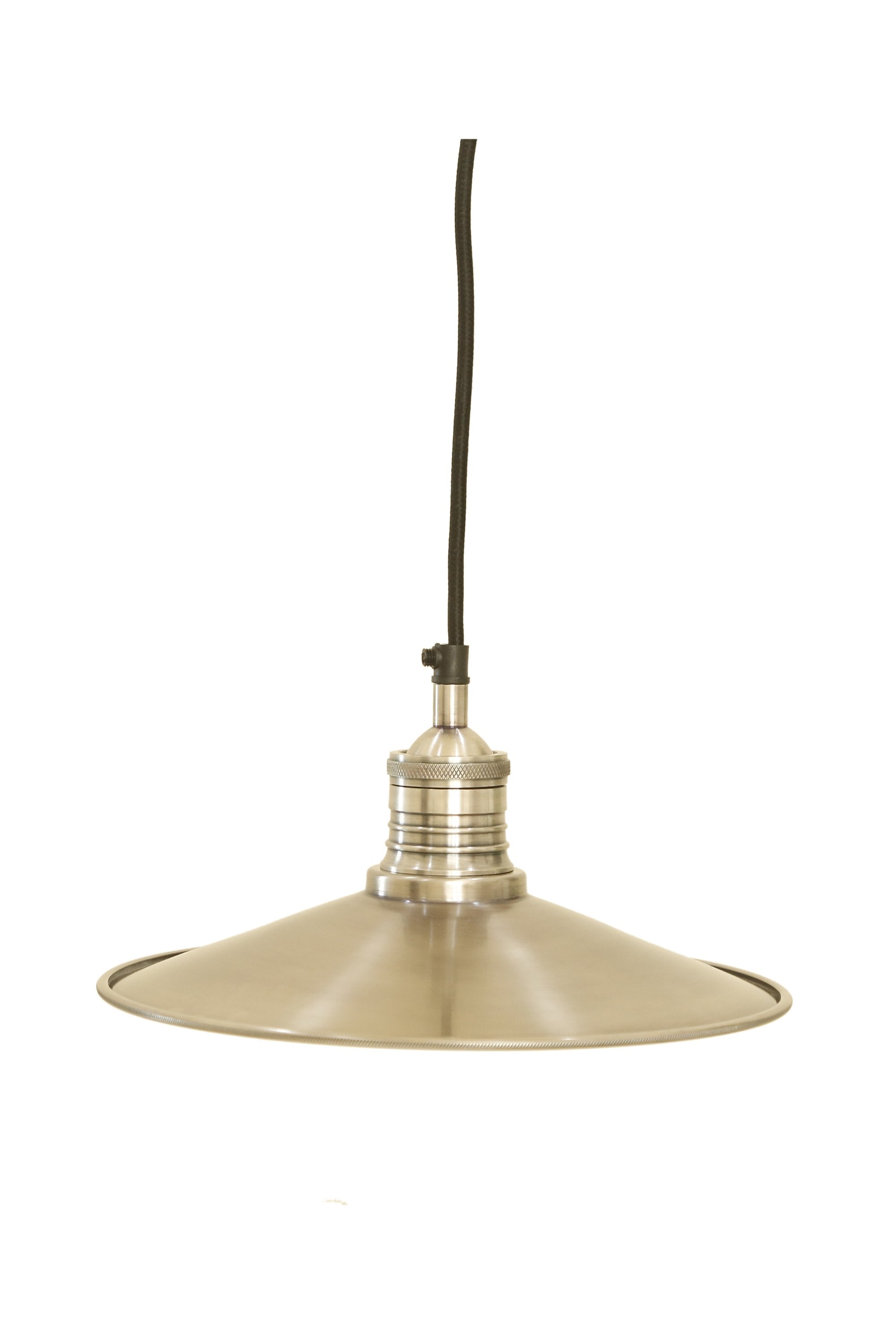 Forbes 2 Small - Antique Silver - Dish Pendant Light-abc