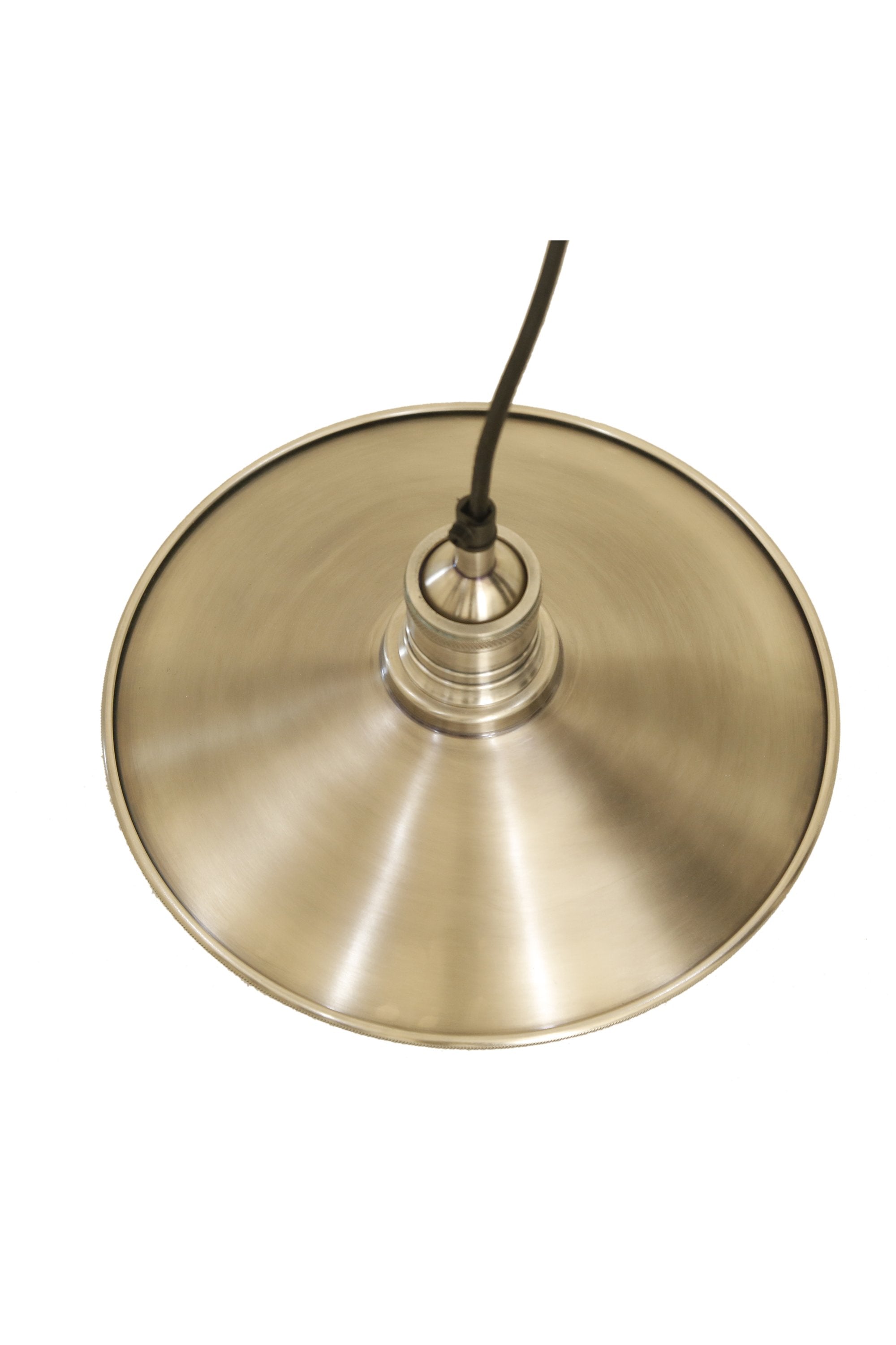Forbes 2 Small - Antique Silver - Dish Pendant Light-abc