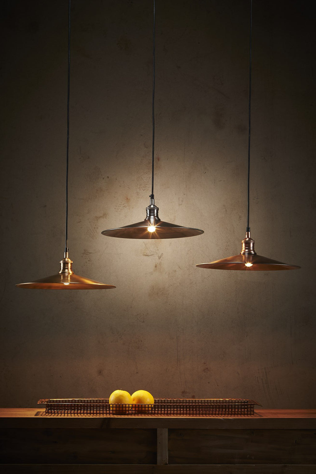 Forbes Large - Antique Copper - Dish Pendant Light-abc
