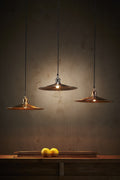 Forbes Large - Antique Copper - Dish Pendant Light-abc
