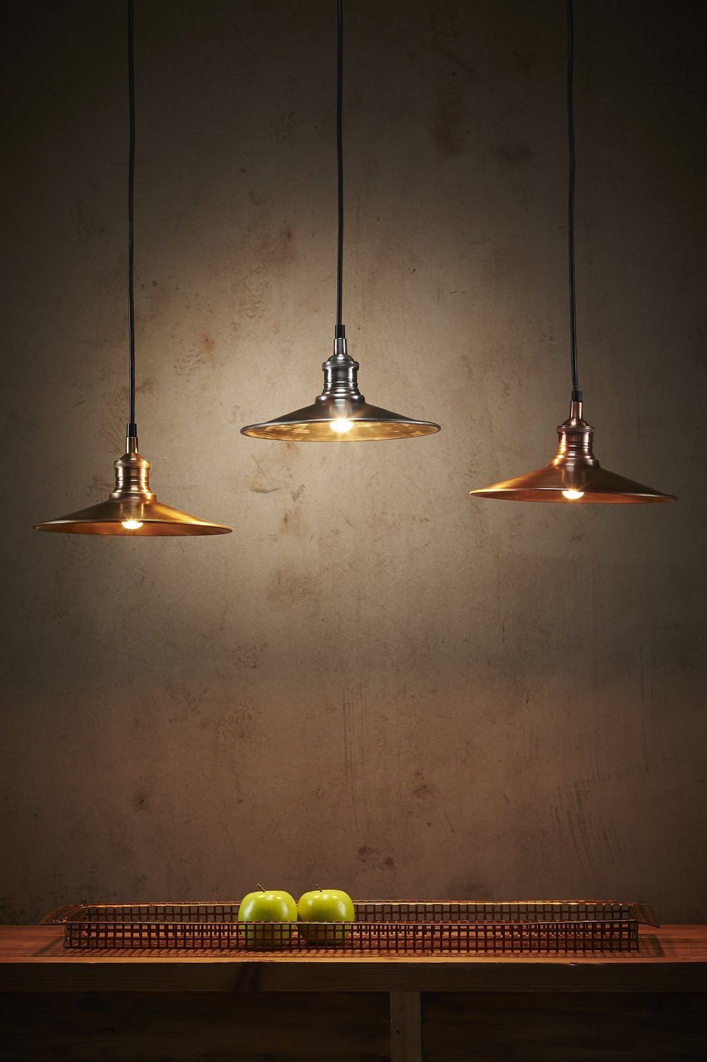 Forbes Small - Antique Brass - Dish Pendant Light-abc