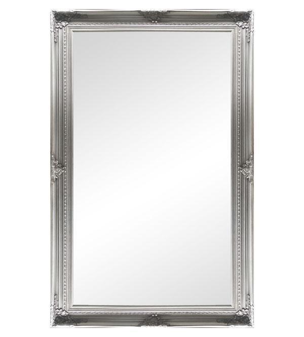 Freda Ornate Mirror Silver 180cm-abc