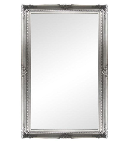 Freda Ornate Mirror Silver 180cm-abc