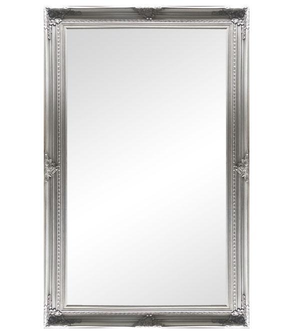 Freda Ornate Mirror Silver 200cm-abc