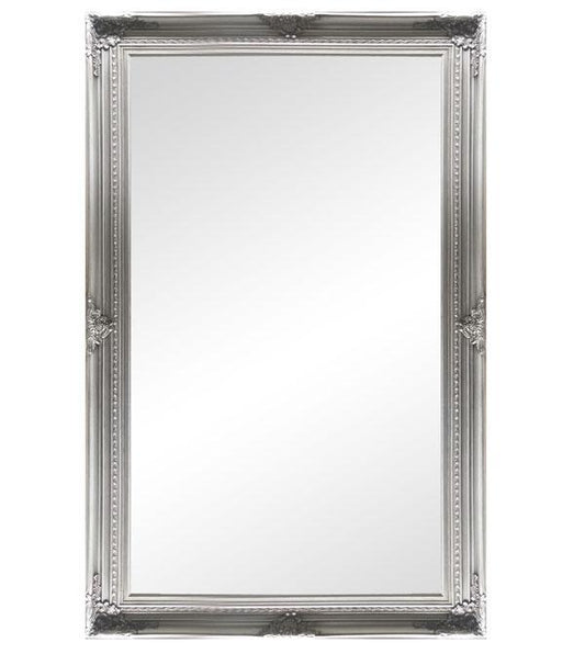 Freda Ornate Mirror Silver 200cm-abc