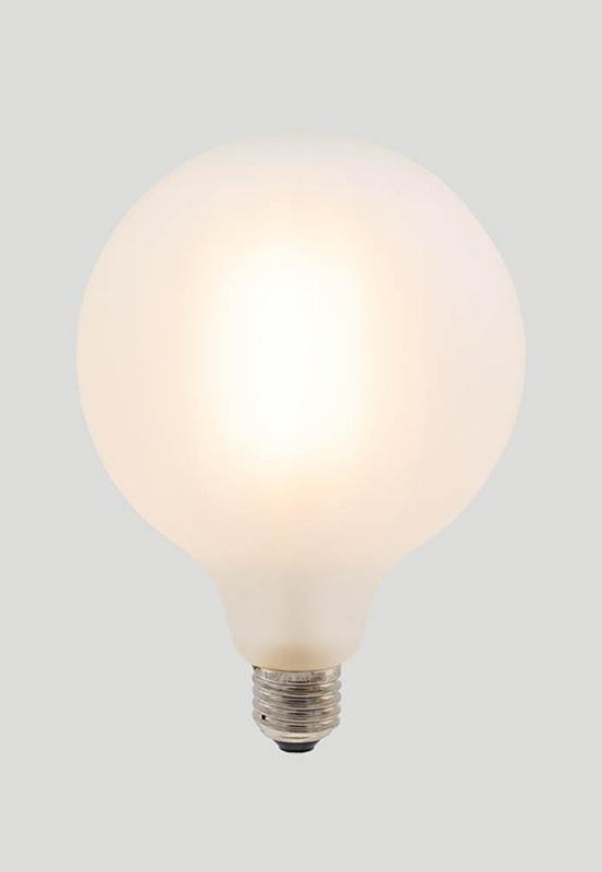 G125 LED Filament - Porcelain Frosted - 10W E27 2700k-abc