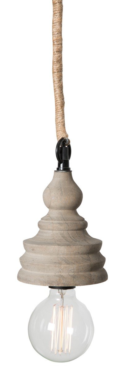 Pendant Lamp Wood Hemp Rope Wide-abc