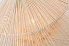 Iron and Rattan Two Tier Table Lamp-abc