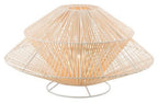 Iron and Rattan Two Tier Table Lamp-abc