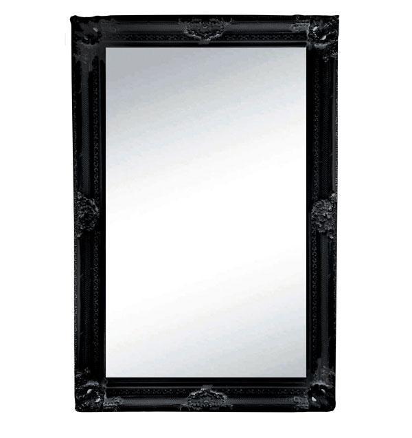 Gabriel Ornate Mirror Black 220cm-abc