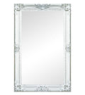 Gabriel Ornate Mirror Brushed White 180cm-abc