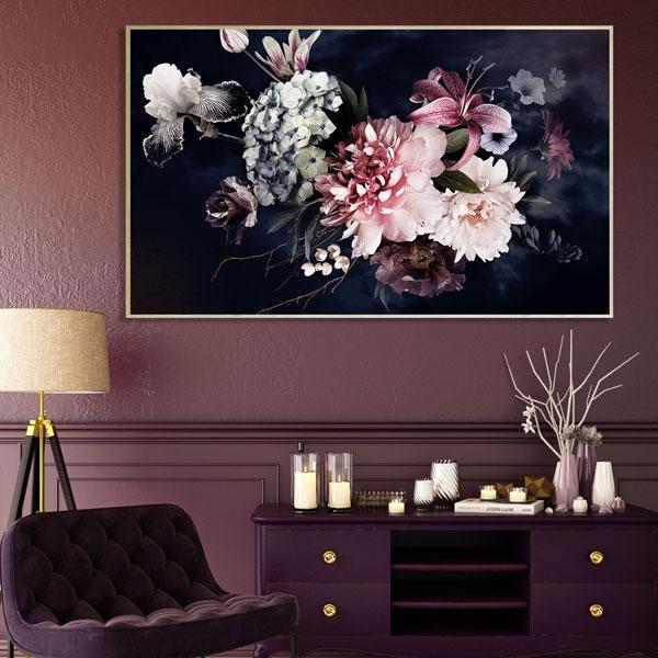 Garland Framed Canvas Champagne Colour JV3976-abc