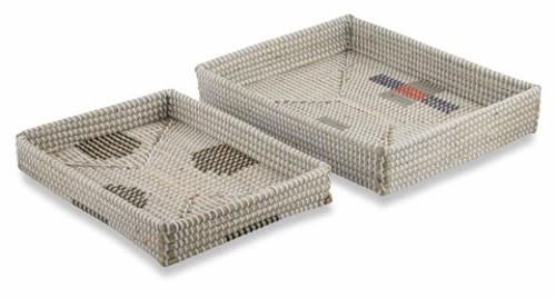 Set of 2 Seagrass Trays-abc